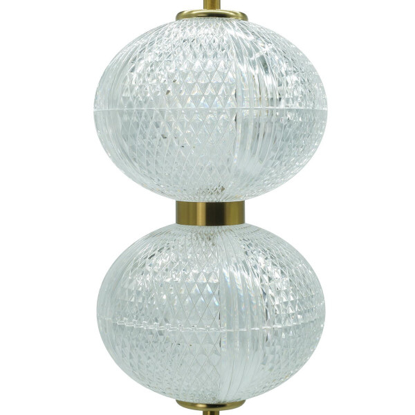 Lampa wisząca Amerilla złoto-przezroczysta LED 2x30W 4000K 3000lm IdeaLED
