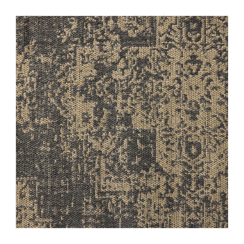 Luxe buitenkleed barok - zwart - 150x200 cm