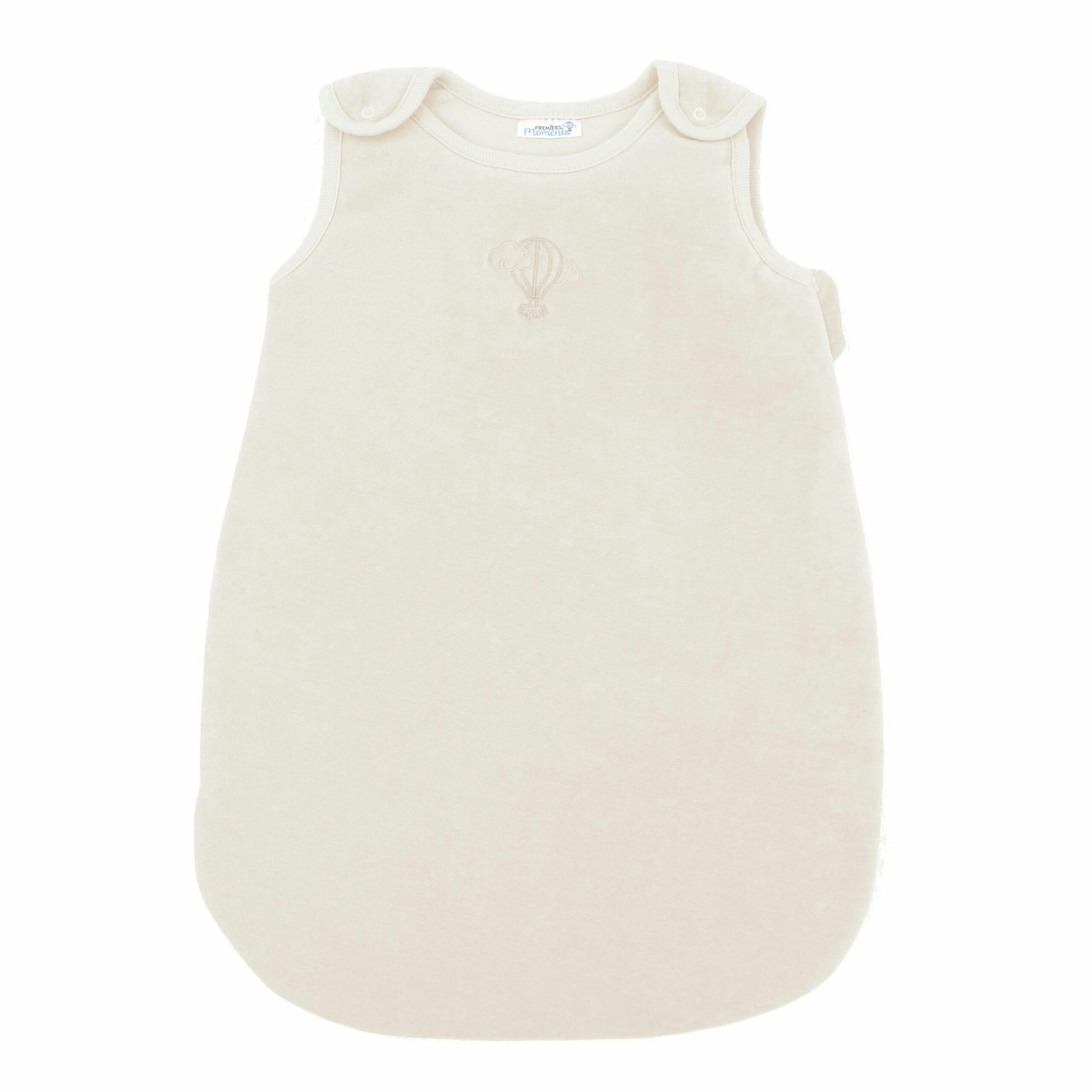 - Gigoteuse Velours 0-3 mois 100% Coton Bio couleur Crème