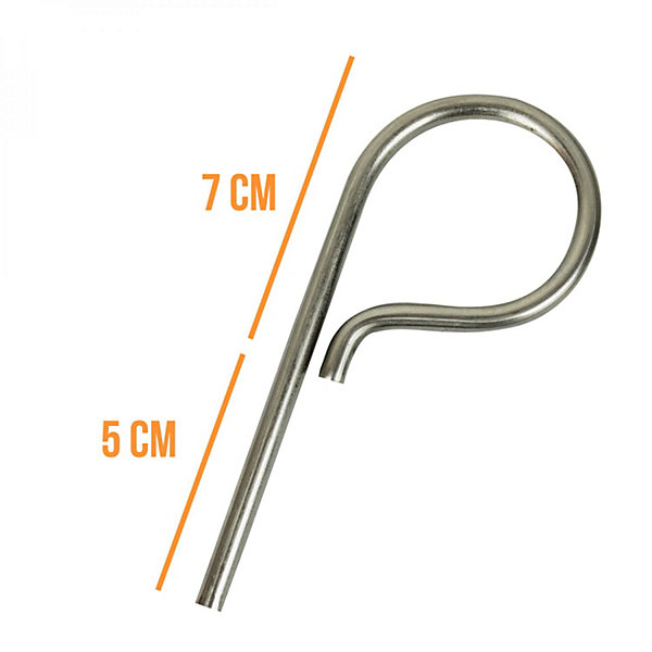 Lot de 5 pitons P Standard en inox 12 cm - Linxor