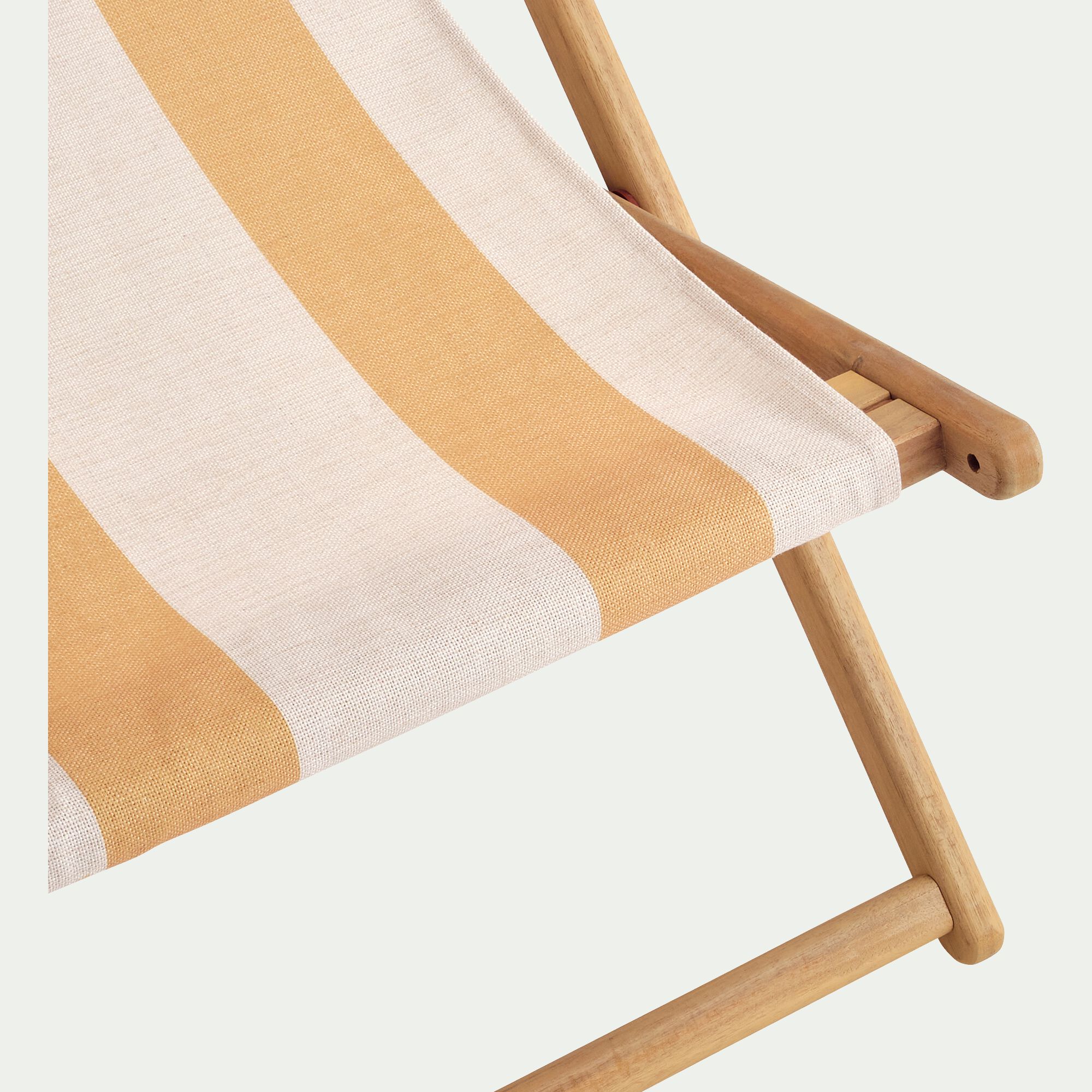 MARAGE - Toile de chilienne rayée en tissu - jaune