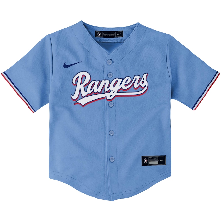 Texas Rangers Nike Toddler Alternate Replica Team Jersey - Light Blue