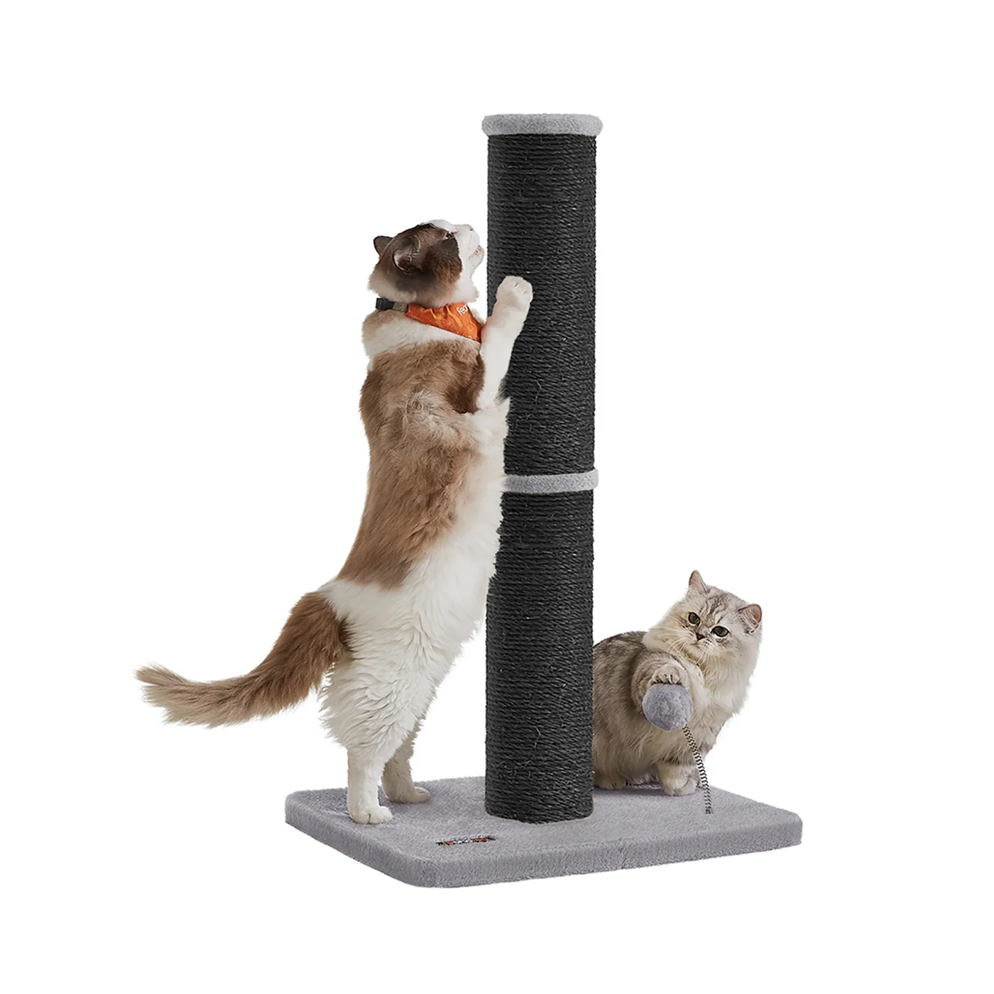 Griffoir pour chat 85 cm de haut gris tourterelle