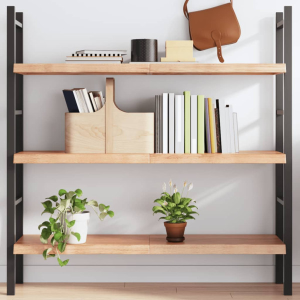 VidaXL Półka brązowa 120x40x(2-4) cm lakierowane
