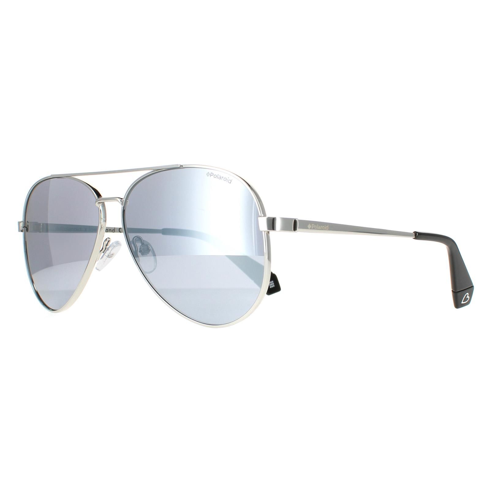 Polaroid Aviator Silver Love Island Silver Mirror Polarized PLD 6069/S/X/LI