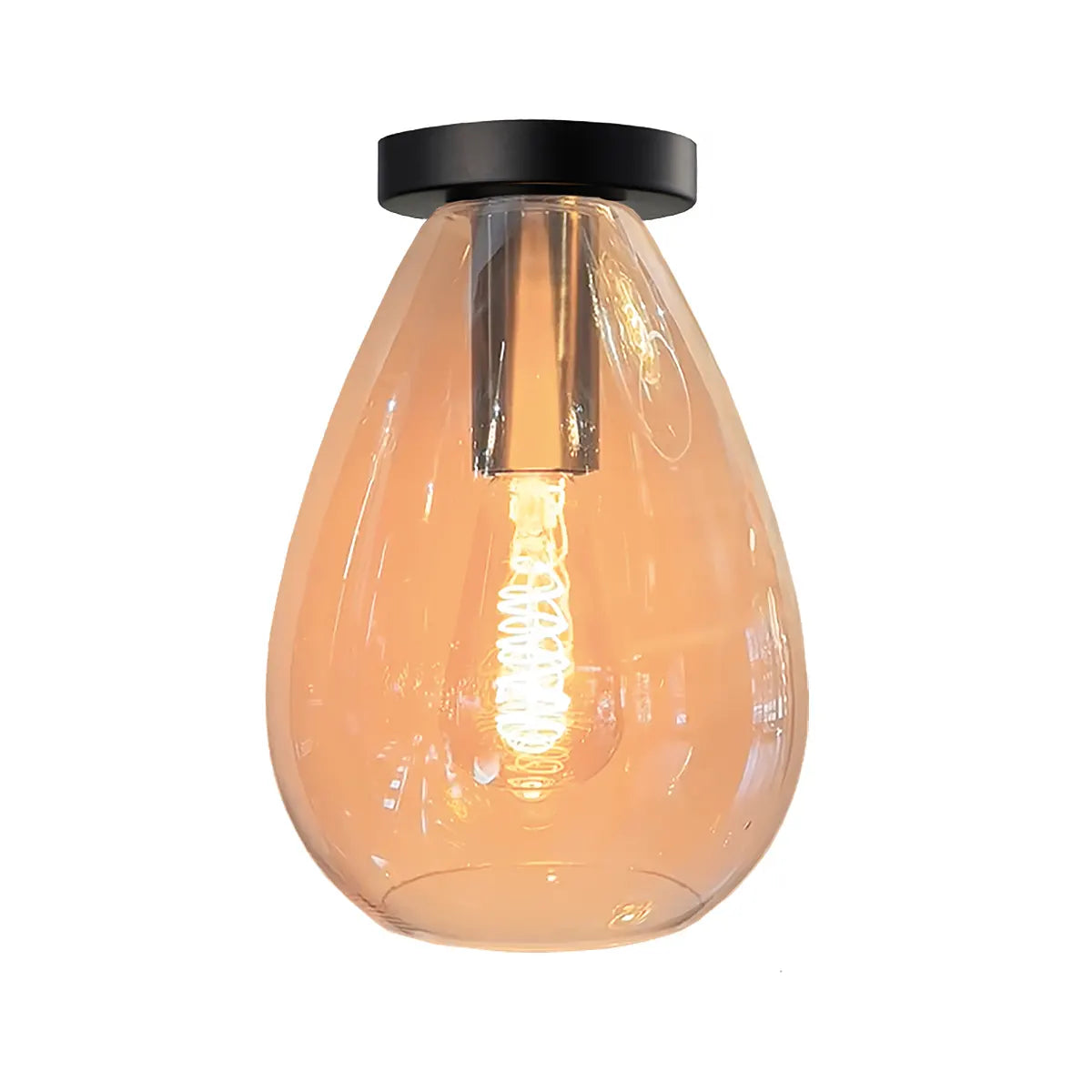 Freelight plafondlamp Dorato - 1 lichts - 18.5 x 26  cm - zwart goud