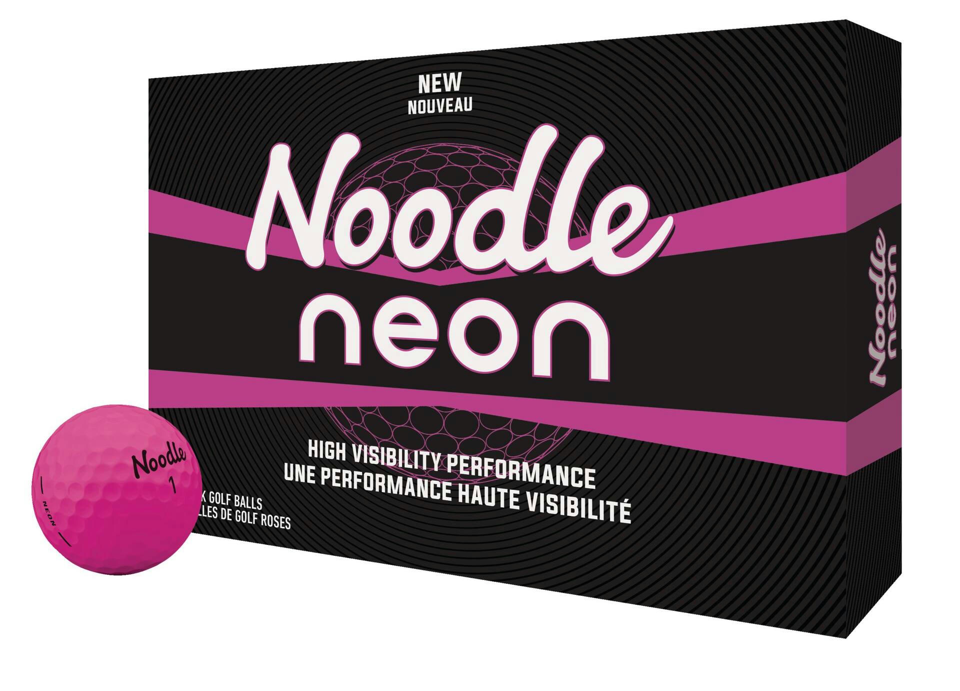 TaylorMade Noodle Neon Golf Balls, 12-pk, Pink