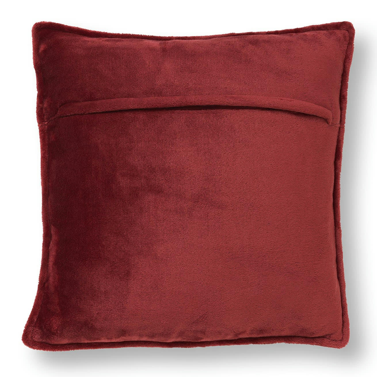- Coussin - rouge en velours 45x45 cm uni