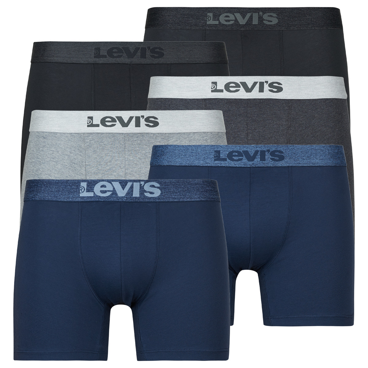Levi's - MEL WB BOXER  pack de 6 - Marine / Grey
