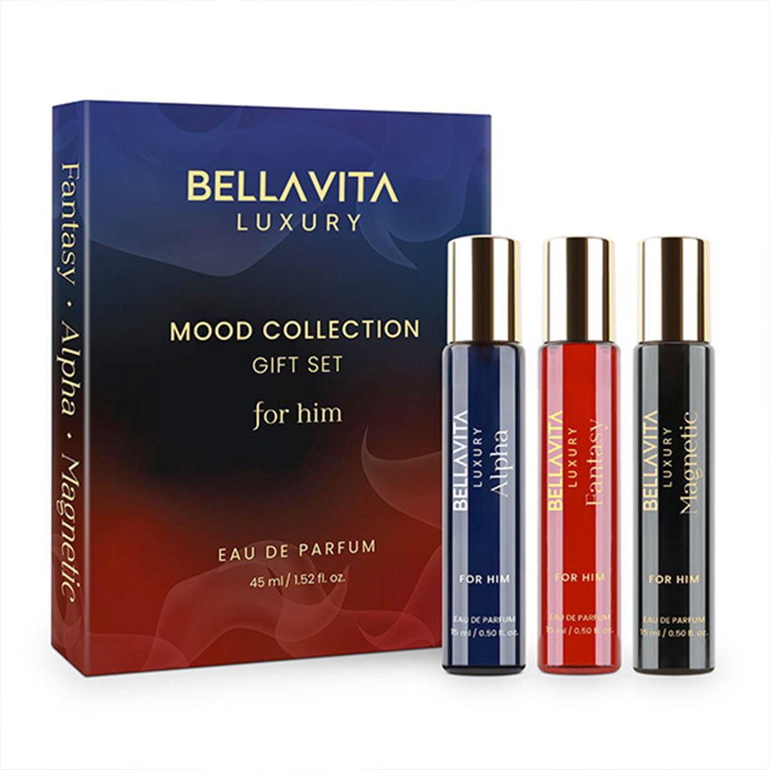 BELLAVITA LUXURY Mood Collection Gift Set For Him EDP 3 x 15ml