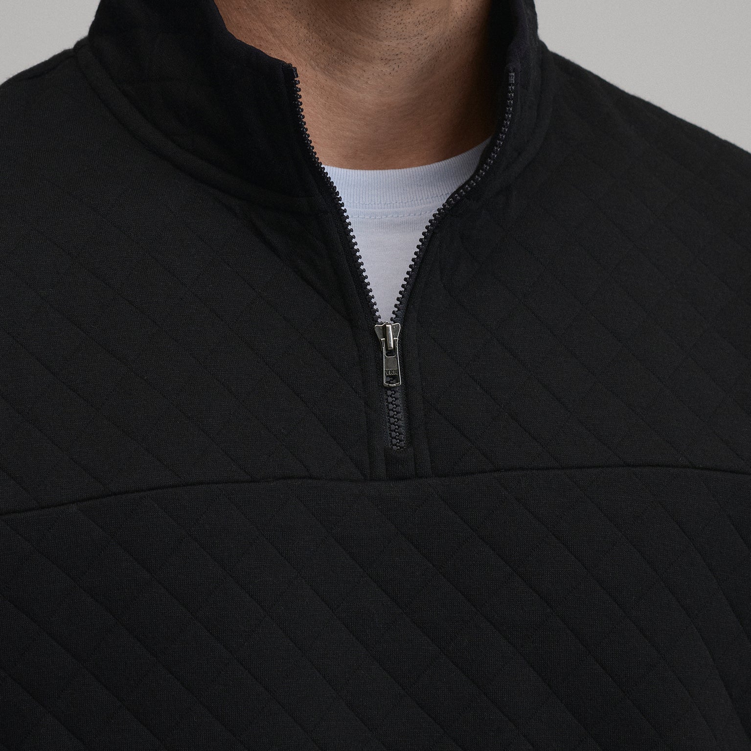 Men's Quilted Quarter-Zip Pullover