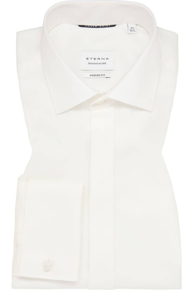 ETERNA Cover Shirt Modern Fit Galahemd champagner, Einfarbig (extra langer Arm)
