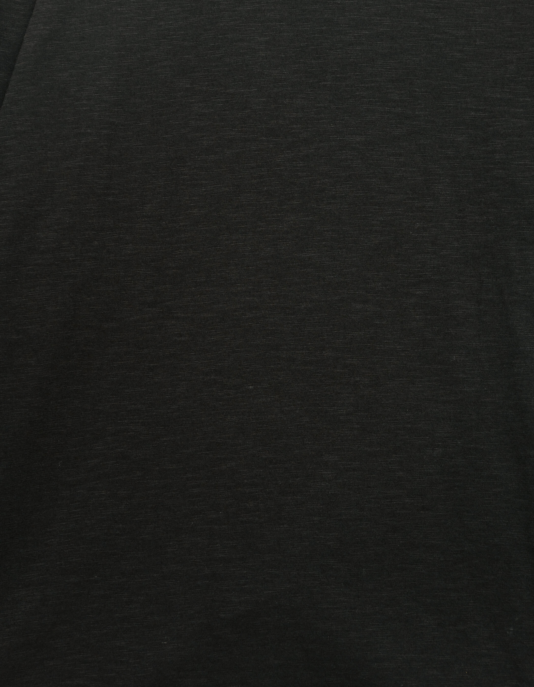 T-shirt manches longues noir coton bio flammé Homme