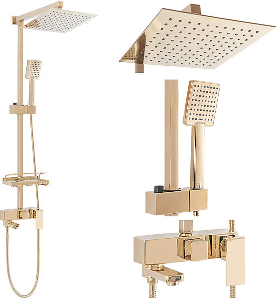 Kit De Douche Rea Jack Gold 45X21,5X102Cm