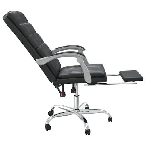 NNEVL Reclining Office Chair Black Faux Leather