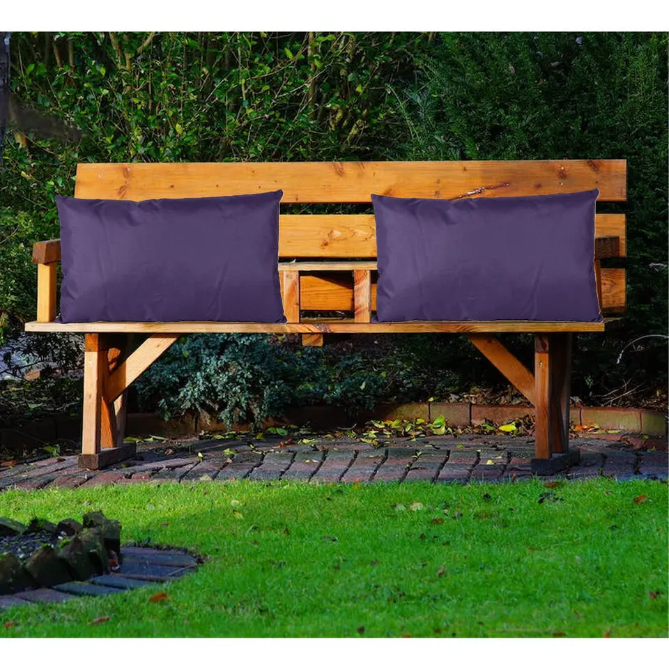 Anna's collection buiten/tuin kussens - paars - 30 x 50 cm