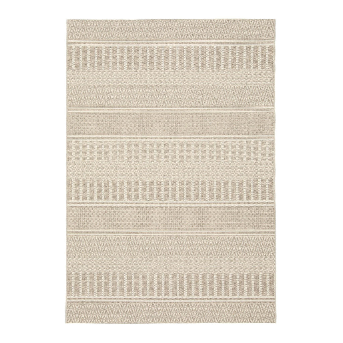AFK Living vloerkleed Maasai - voor binnen en buiten - beige - 160 x 230 cm