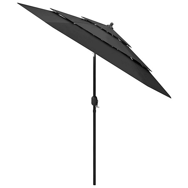 Parasol à 3 niveaux avec mât aluminium Helloshop26