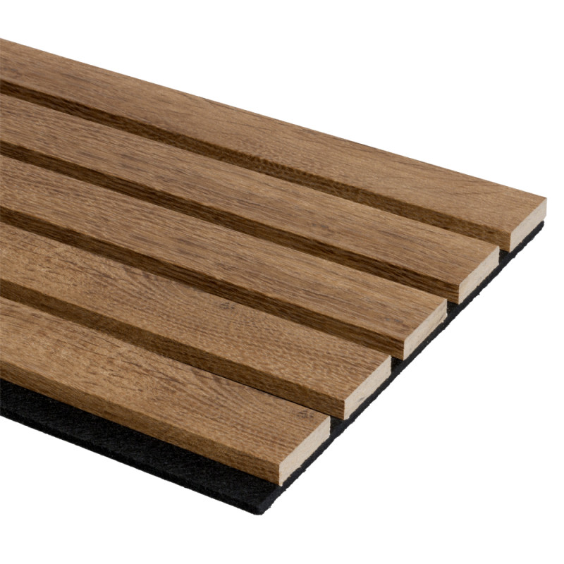 Lambris revêtu Decowall Acoustic Advanced chêne bronze 260 x 30 x 3,5 cm 2 pièces CANDO