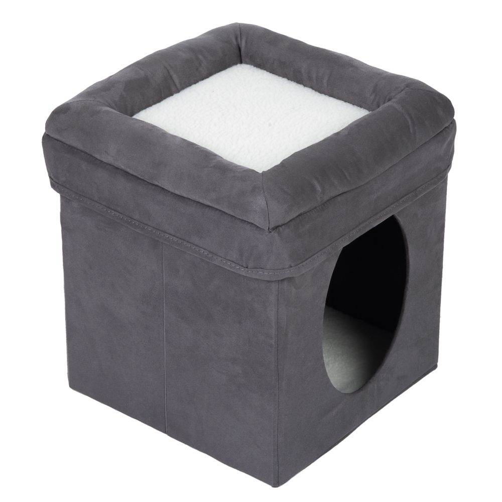 Collapsible Cube Cat Den