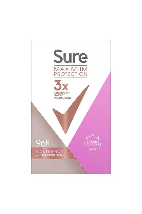 Sure Women Maximum Protection 'Anti-Perspirant Deodorant' Cream, 3x50ml