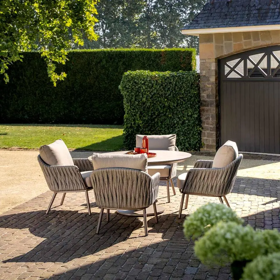 4 Seasons Sarah lage tuintafel &Oslash;130 cm terre - printed ceramic