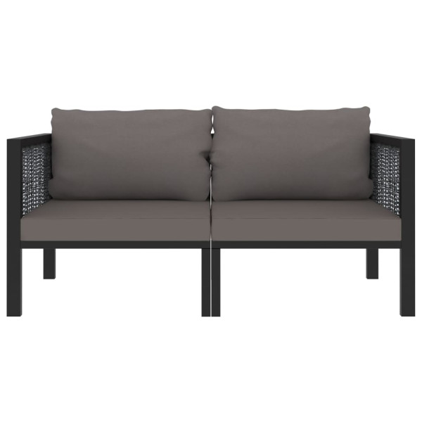 Sofa ogrodowa Antracyt Technorattan Sofy 2-osobowe vidaXL