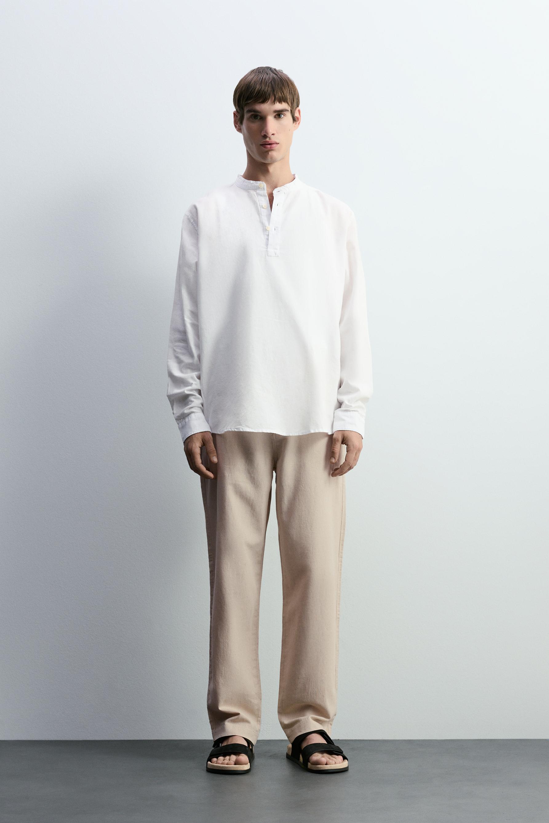 Pantalón vestir algodón - lino