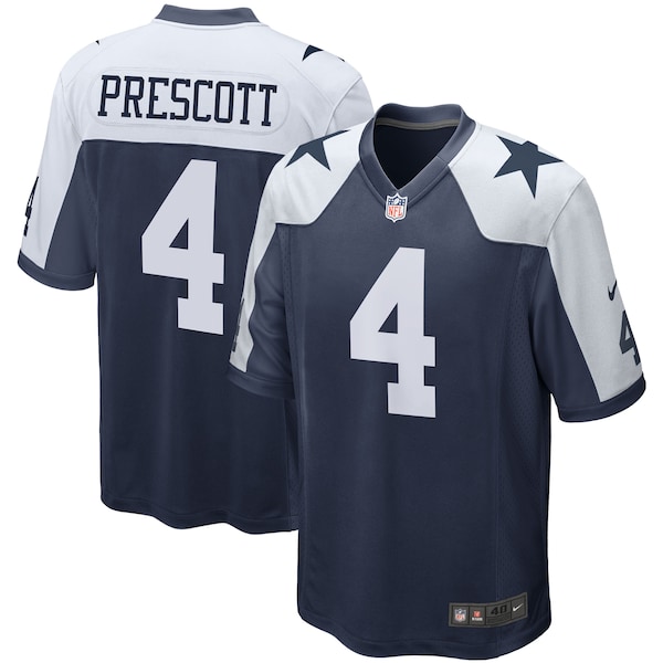 Dak Prescott Dallas Cowboys Nike Alternate Game Team Jersey - Navy/White