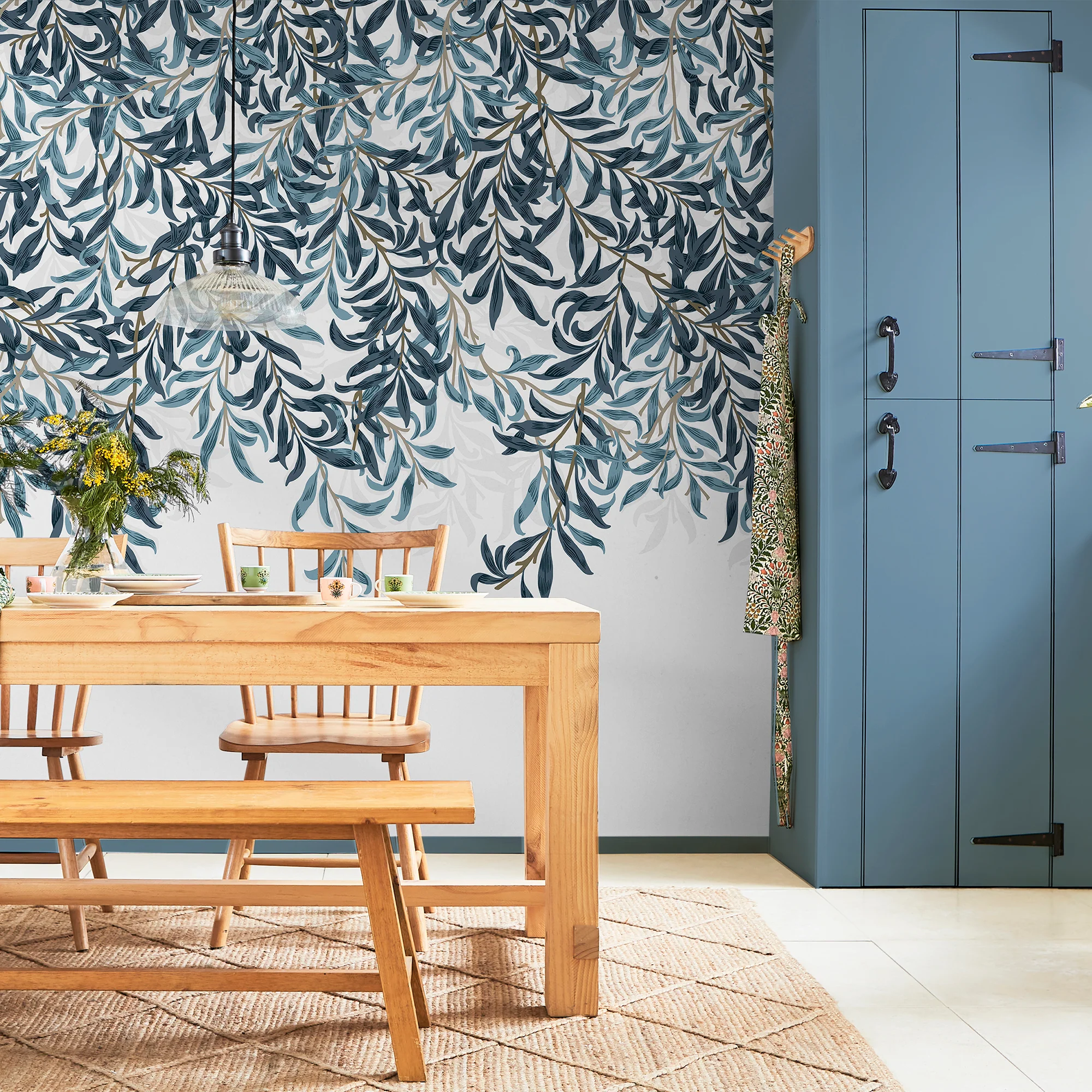 William Morris at Home Papier peint panoramique XL WILLOW BOUGH XL 400 x 250 cm bleu marine