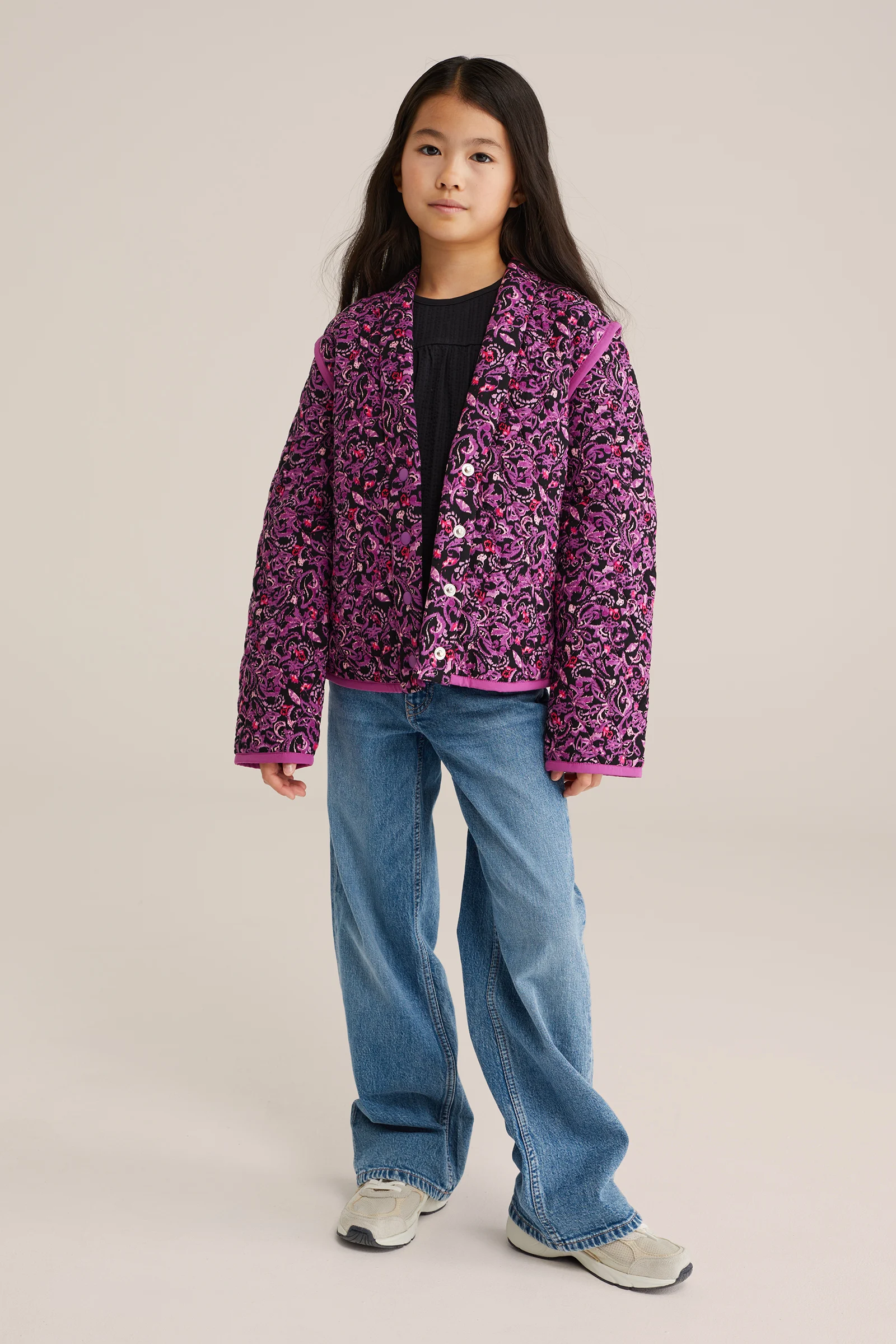 Meisjes gewatteerde jack