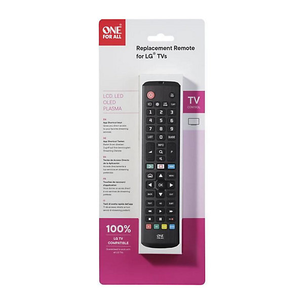 ONE FOR ALL URC4911 - Telecommande de remplacement pour TV LG