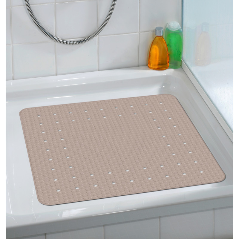 Tapis de douche Mirasol taupe 54 x 54 cm WENKO