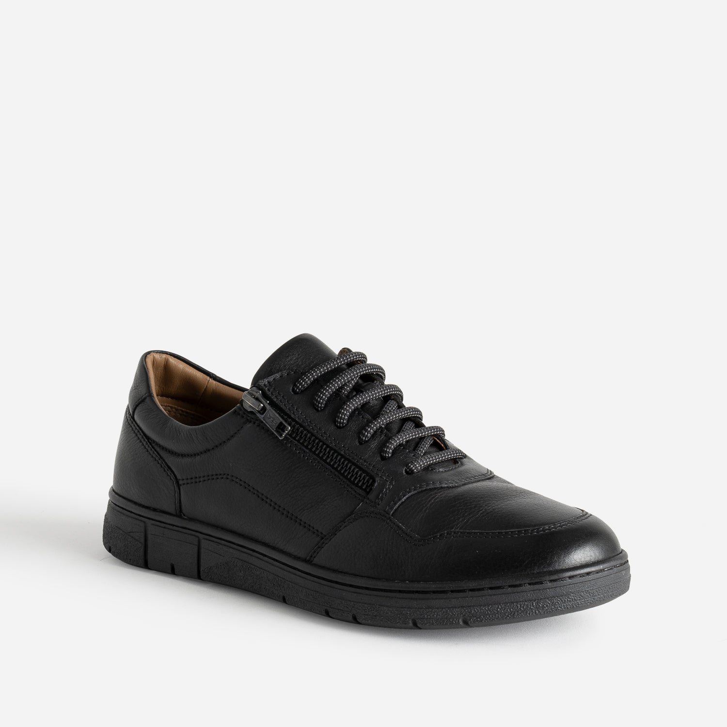 Tennis FRANCE ARNO noir en cuir