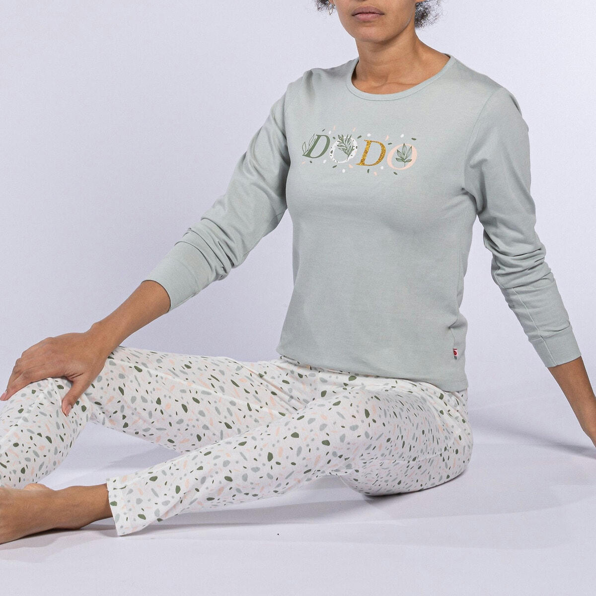 Pyjama manches longues en jersey, Terre