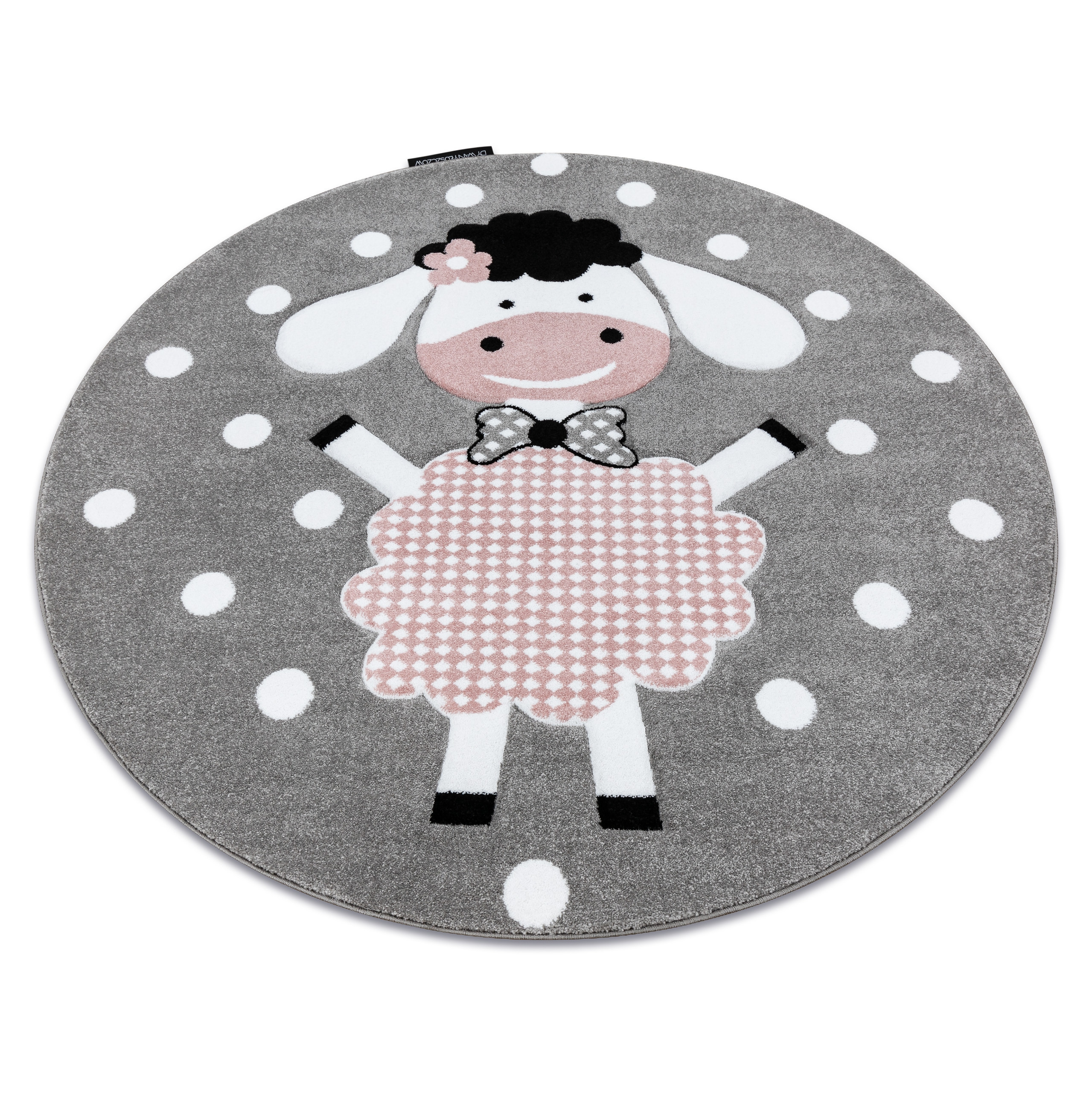 Dywan PETIT DOLLY OWCA, OWIECZKA szary koło 120 cm