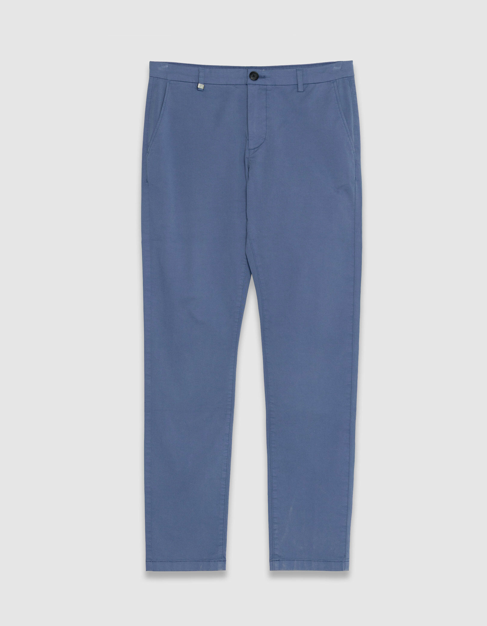 Pantalon chino slim bleu Homme