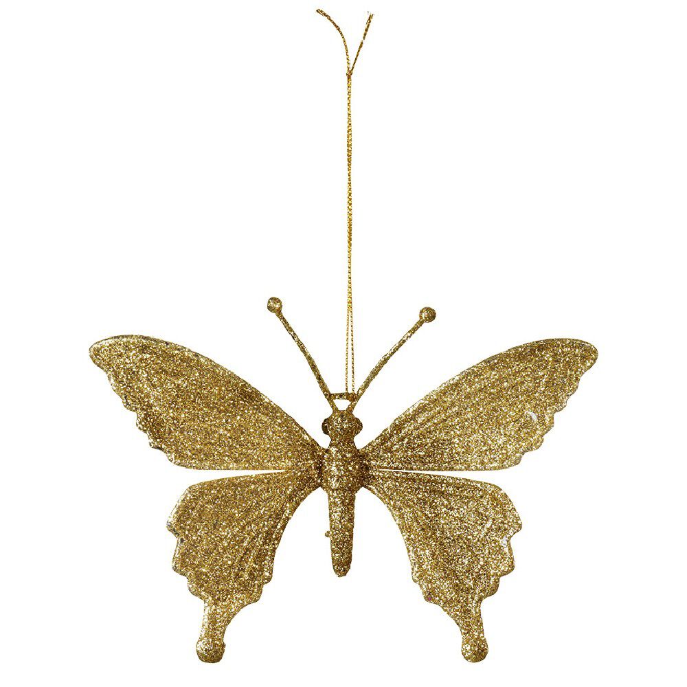 Suspension de No&euml;l forme Papillon pailletté