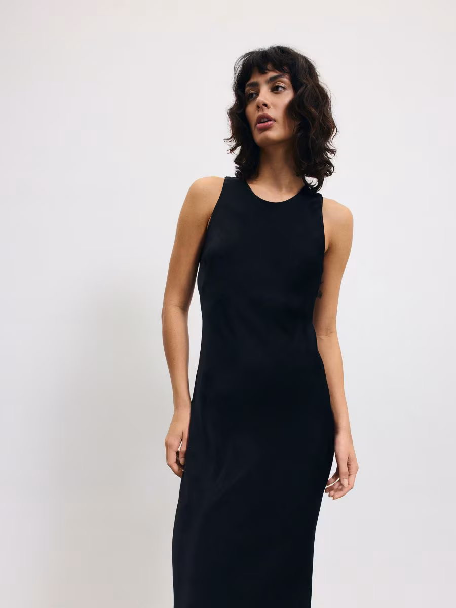 Maxi Satin Viscose Dress