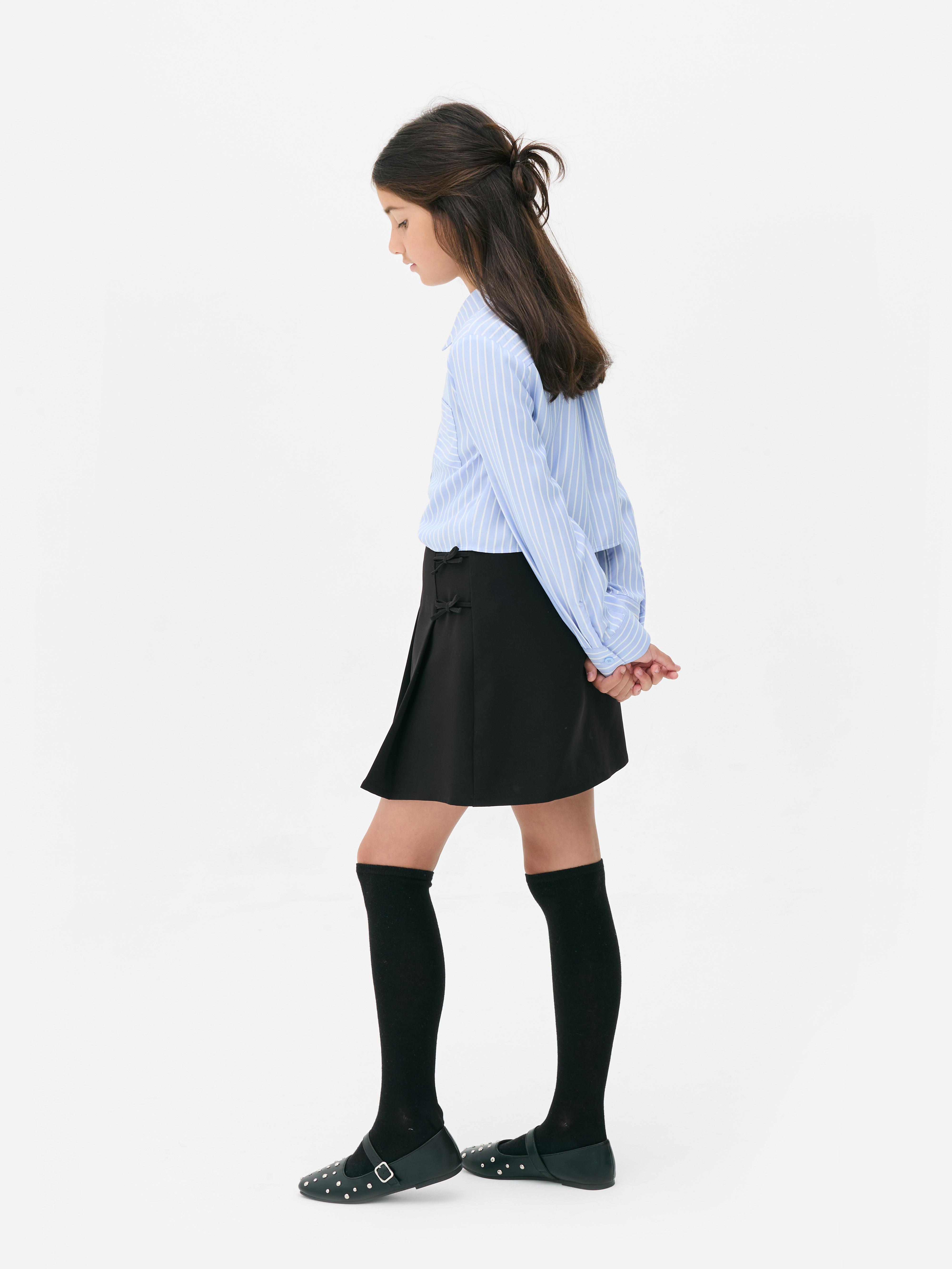 7-15yrs | Bow Detail Pleated Skirt