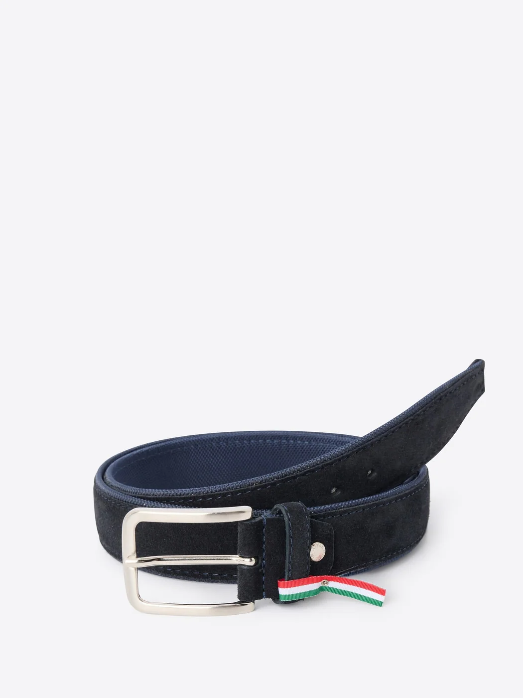 Ceinture bi-matière suédé