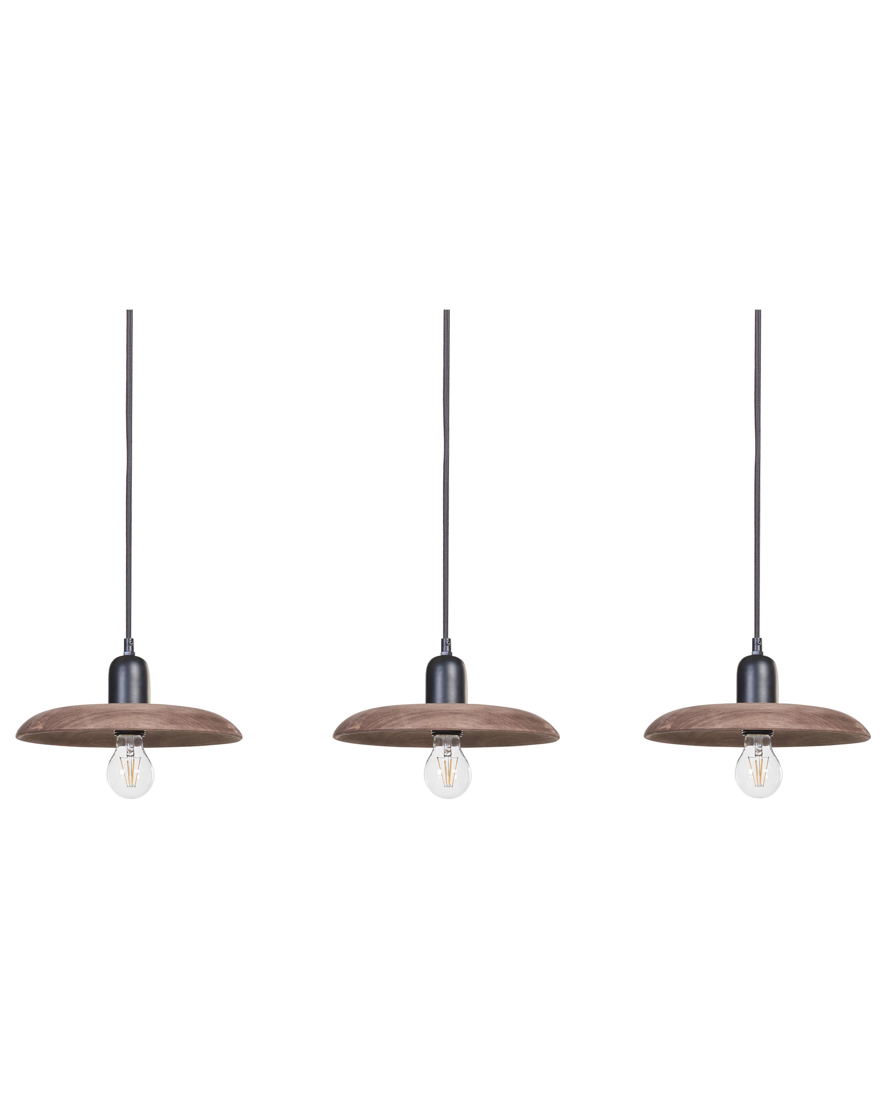 Pendant Lamp MANJEERA Mango Wood Dark Brown