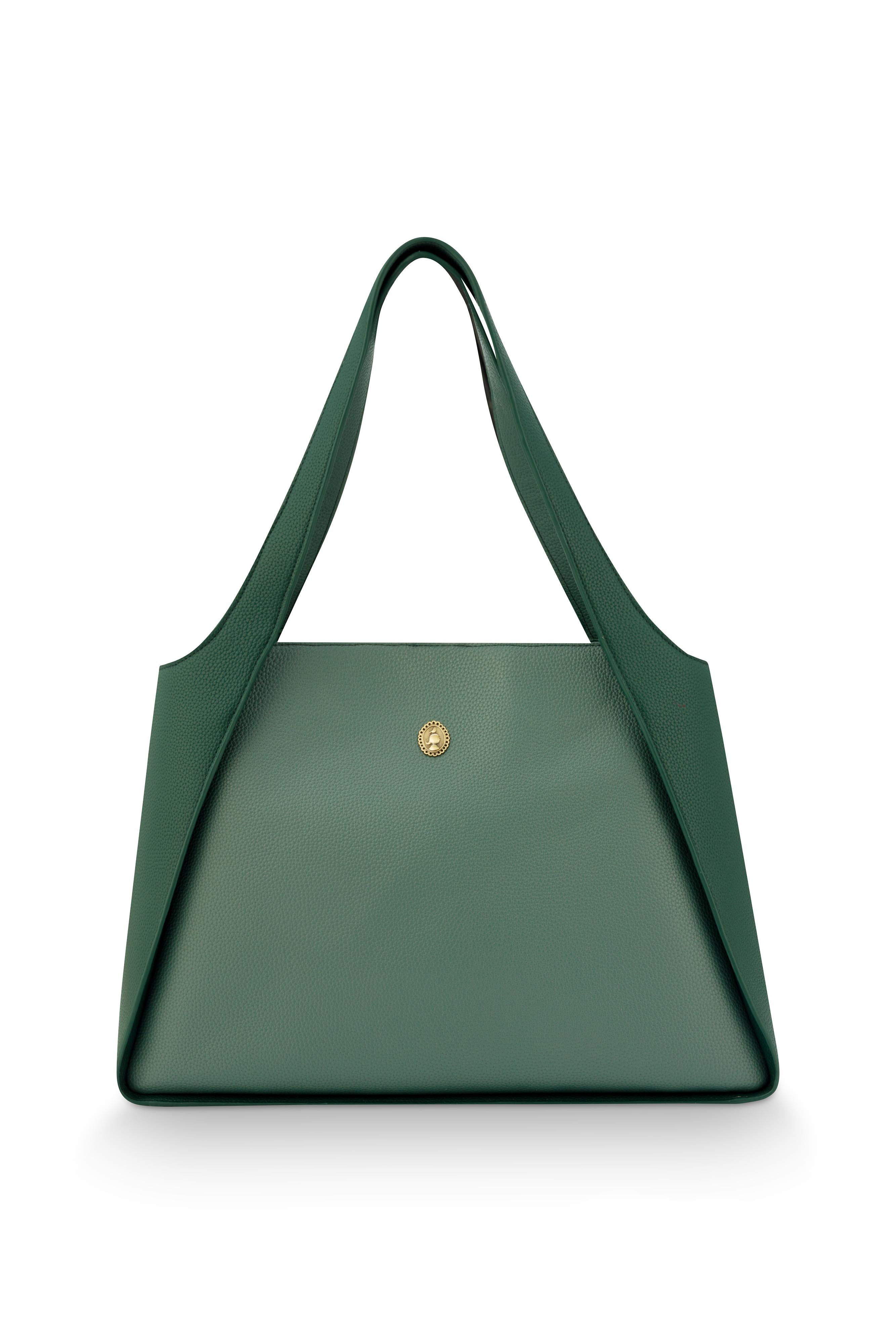 Pip Studio - Filou Schoudertas Dames - Groen - 40x15.5x48cm