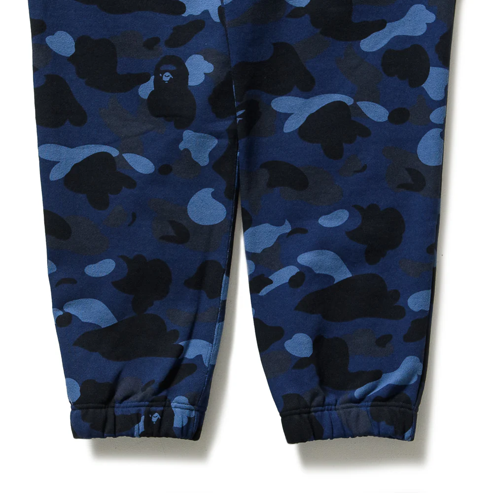 A Bathing Ape Camo Wide Sweatpants - Navy