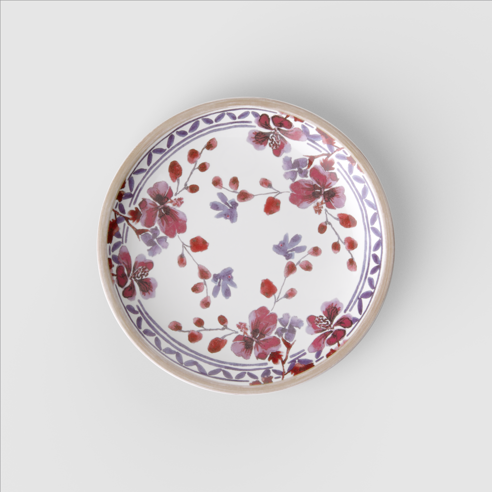 Artesano Appetizer/ Bread Plate - Multi-colored, 6.3'', Premium Porcelain