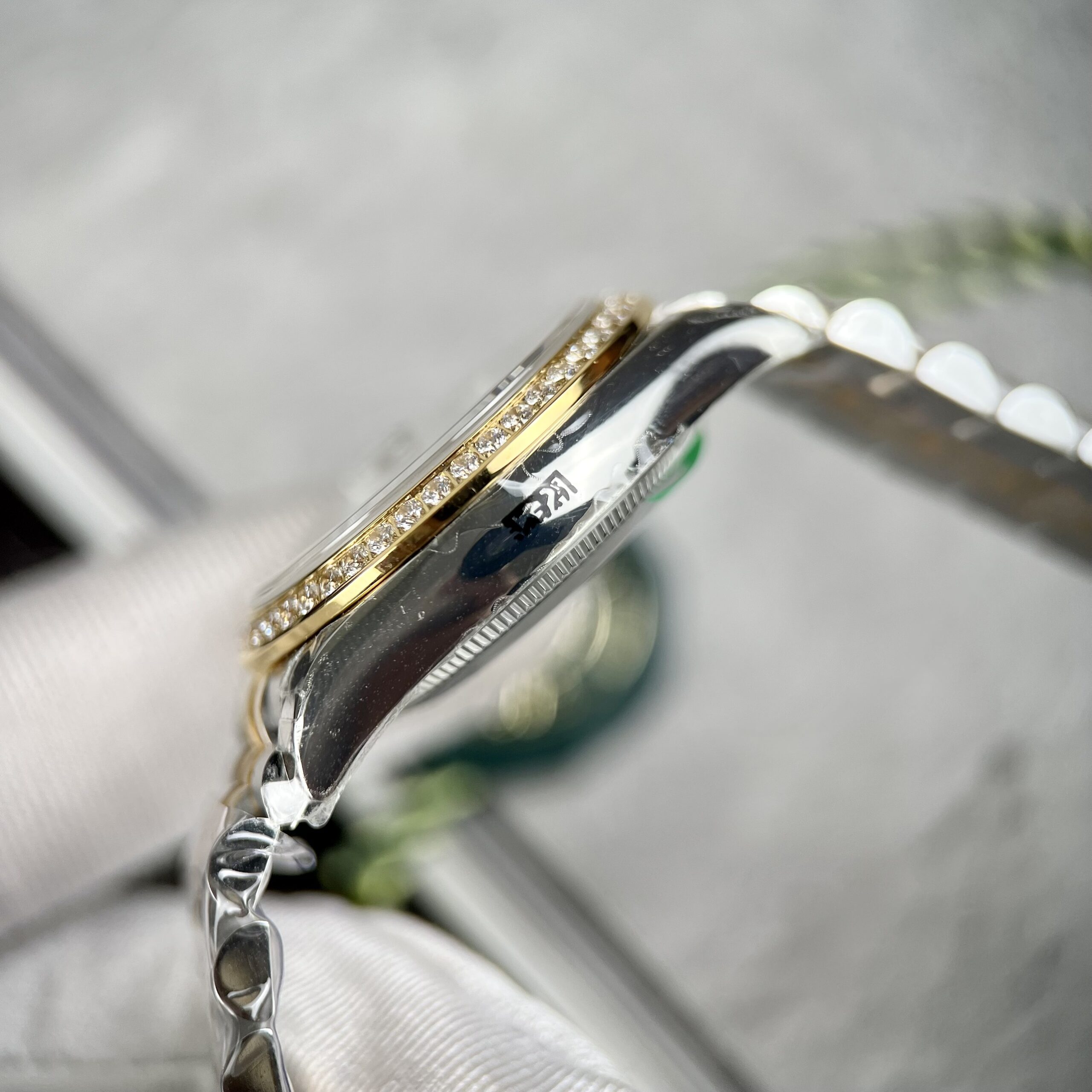 Rolex Datejust SS/YG Plated MOP Dial CZ Diamonds 31mm Jub AAA Replica