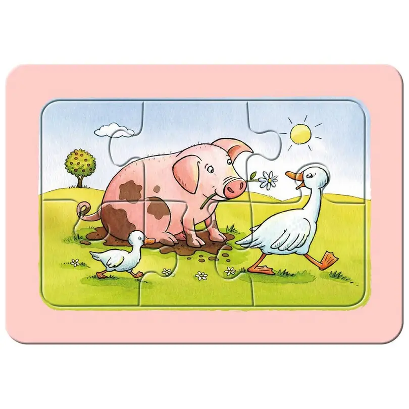 Puzzle 3er-Set Gute Tierfreunde