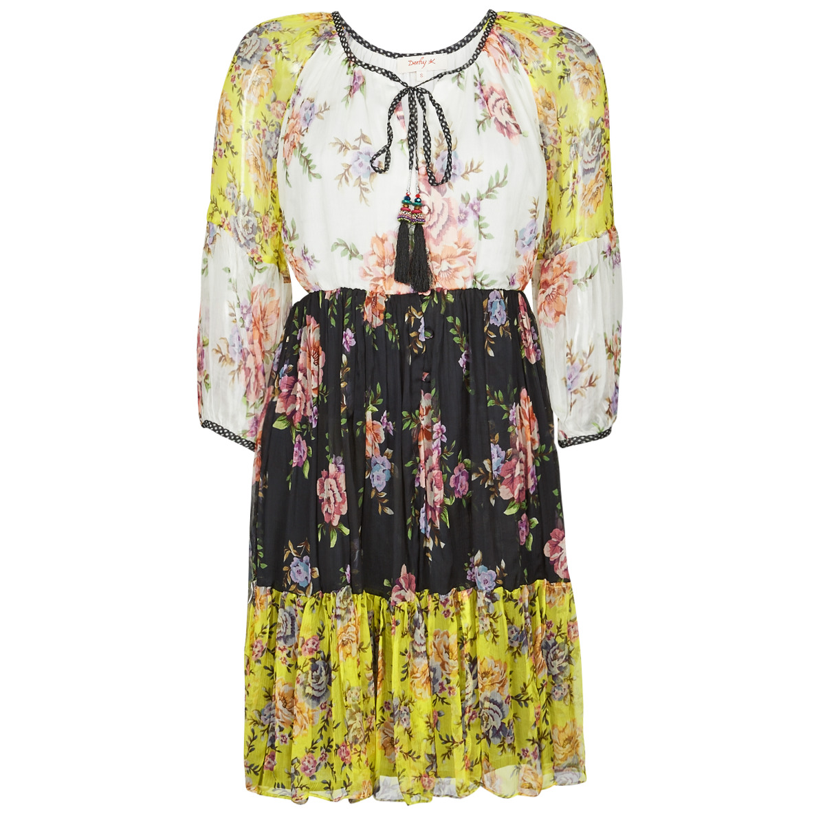 Derhy - SARDAIGNE - Black / White / Yellow
