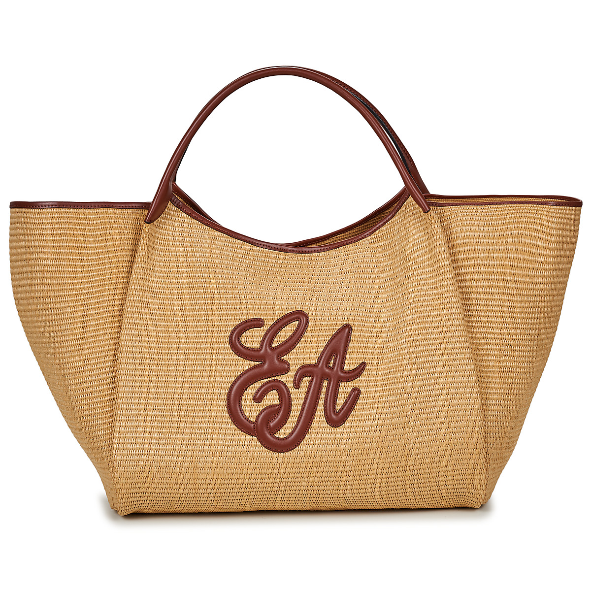 Emporio Armani - SHOPPING STRAW L - Beige