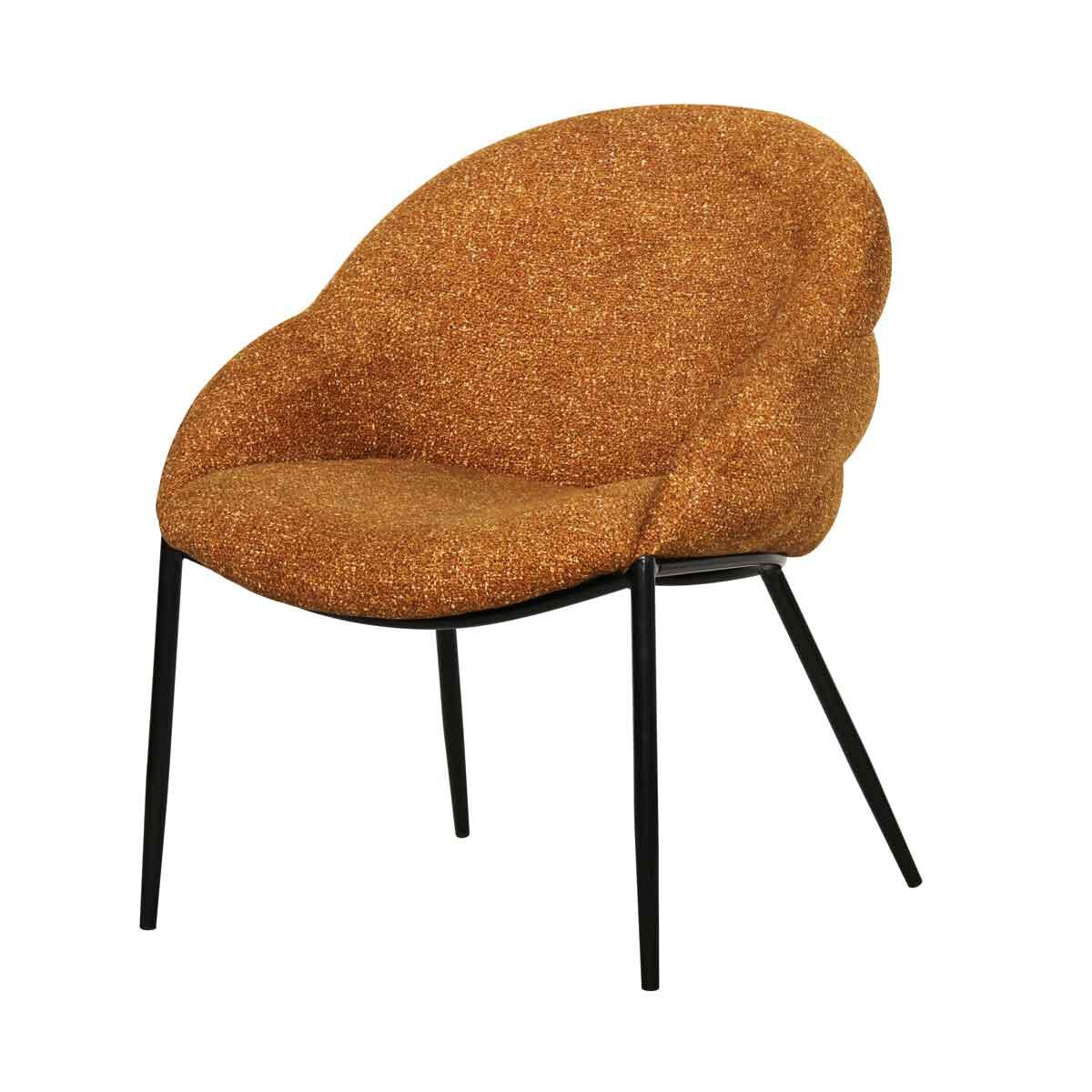 Cadeirão PRIENE amarelo em tecido